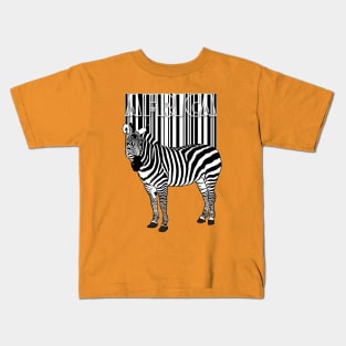 Zebra Barcode T-shirt Kids T-Shirt